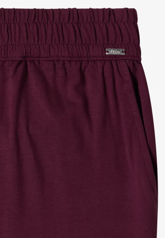 High Waist Jerseyhose mit weitem Bein