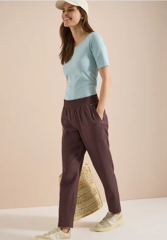 Slim Leg Hose im Loose Fit