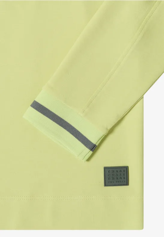 Langarm-Jerseyshirt mit Streifenbündchen