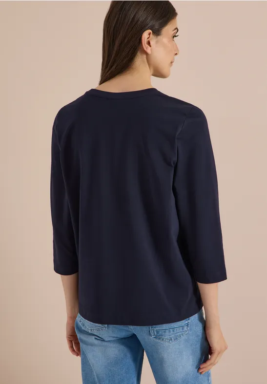 3/4-Arm Shirt mit Grafik-Artwork