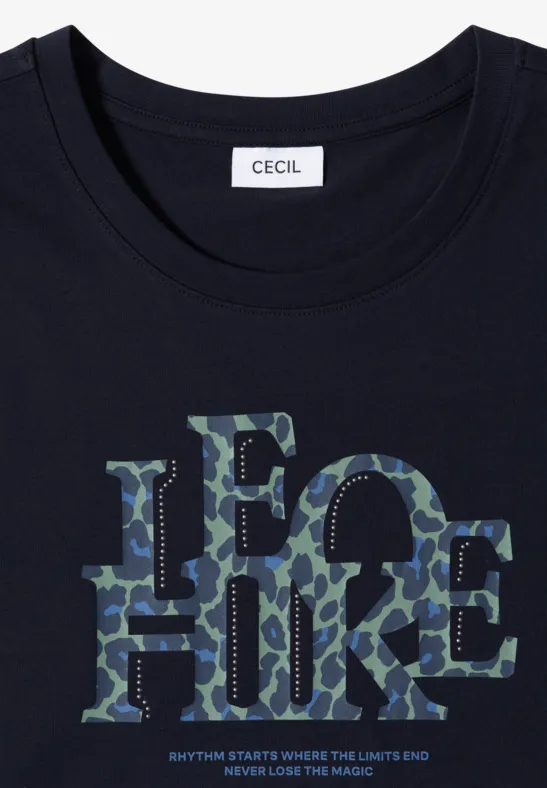 3/4-Arm Shirt mit Grafik-Artwork
