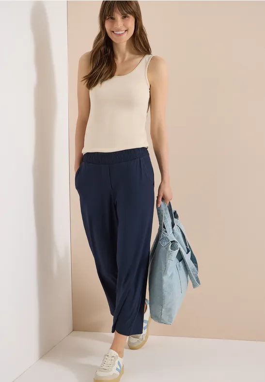 3/4-Hose mit weitem Bein