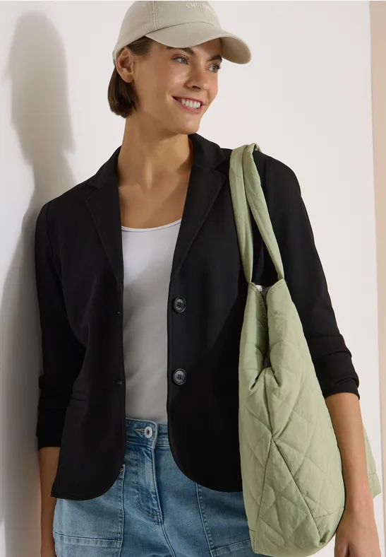 Klassischer Zwei-Knopf-Jerseyblazer