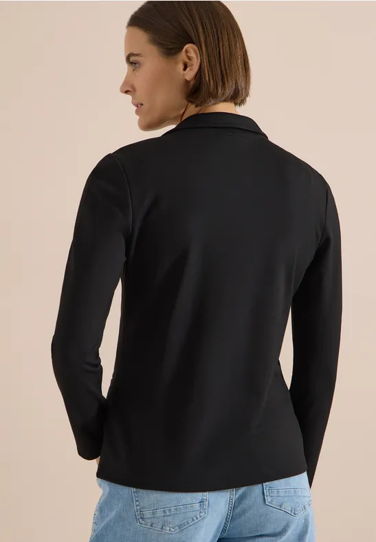 Klassischer Zwei-Knopf-Jerseyblazer