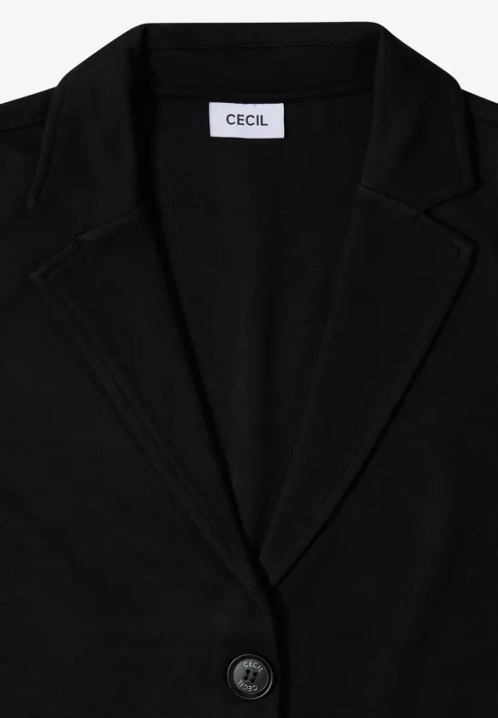 Klassischer Zwei-Knopf-Jerseyblazer