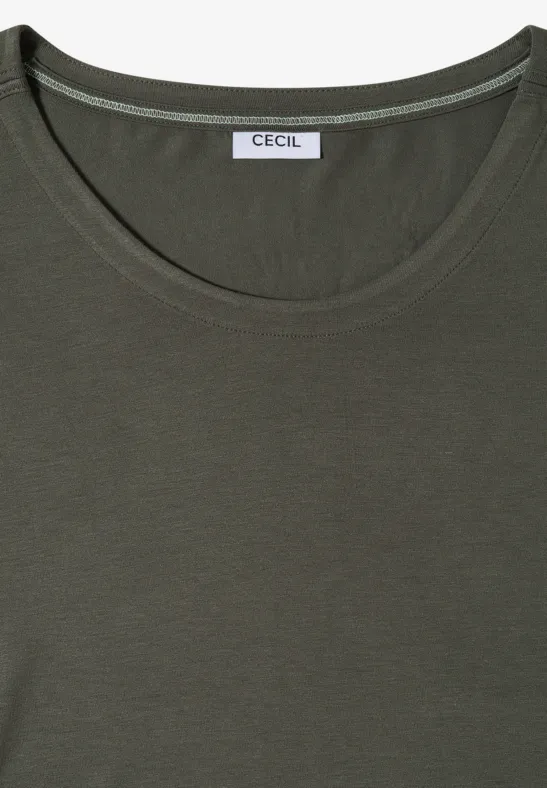 Shirt mit überschnittenen Schultern und Cut-Outs