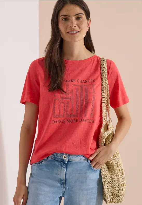 Grafik T-Shirt mit Ausbrenner-Effekt