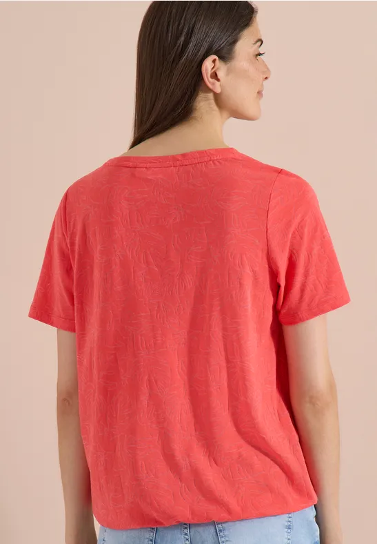 Grafik T-Shirt mit Ausbrenner-Effekt