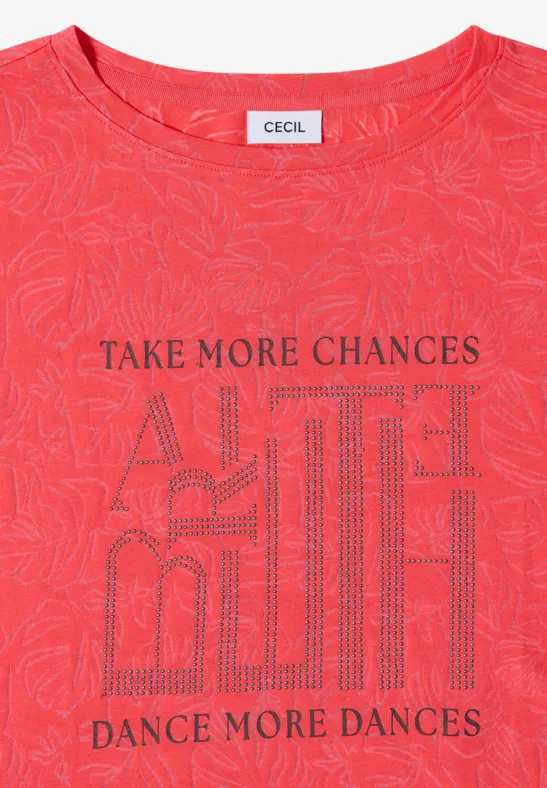 Grafik T-Shirt mit Ausbrenner-Effekt