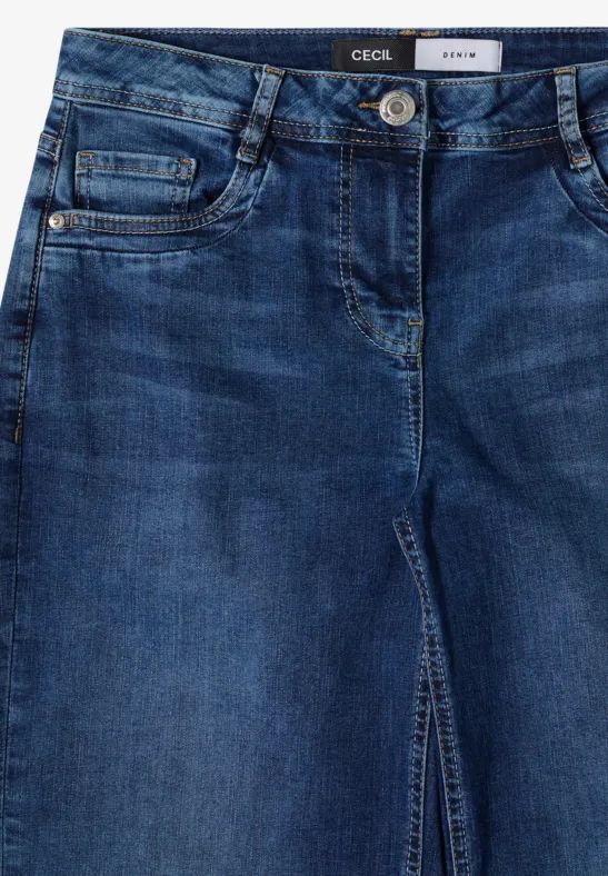 Weit geschnittene High-Waist-Jeans
