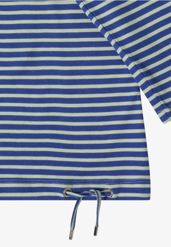 Gestreiftes 3/4-Arm Jersey Shirt