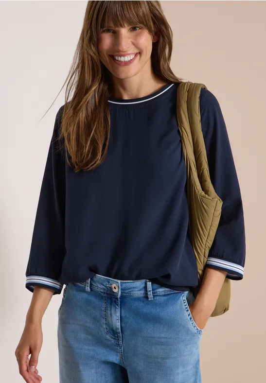Sportives Blusenshirt mit 3/4-Arm