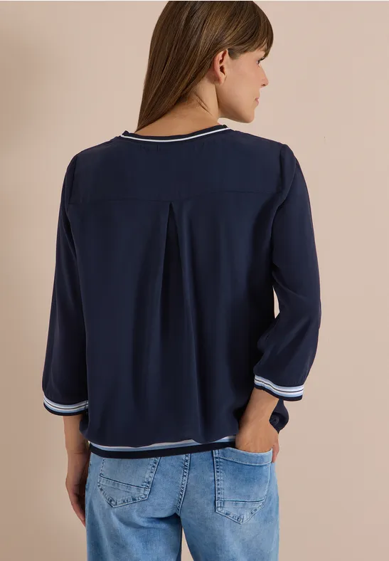 Sportives Blusenshirt mit 3/4-Arm