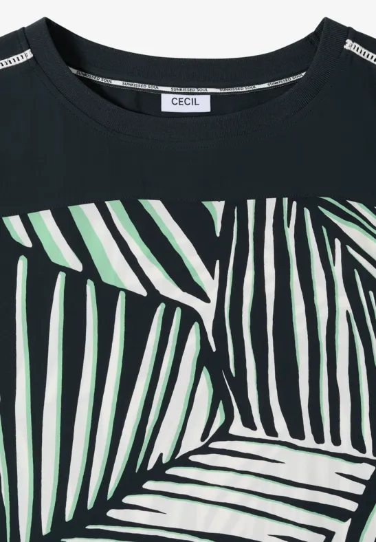 Locker fallendes Kleid mit Printmix
