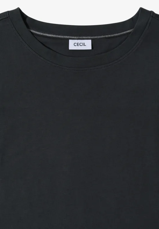 Minimalistisches T-Shirt-Kleid aus Jersey