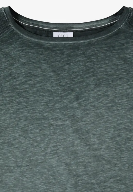 T-Shirt in Garment-Dye-Optik