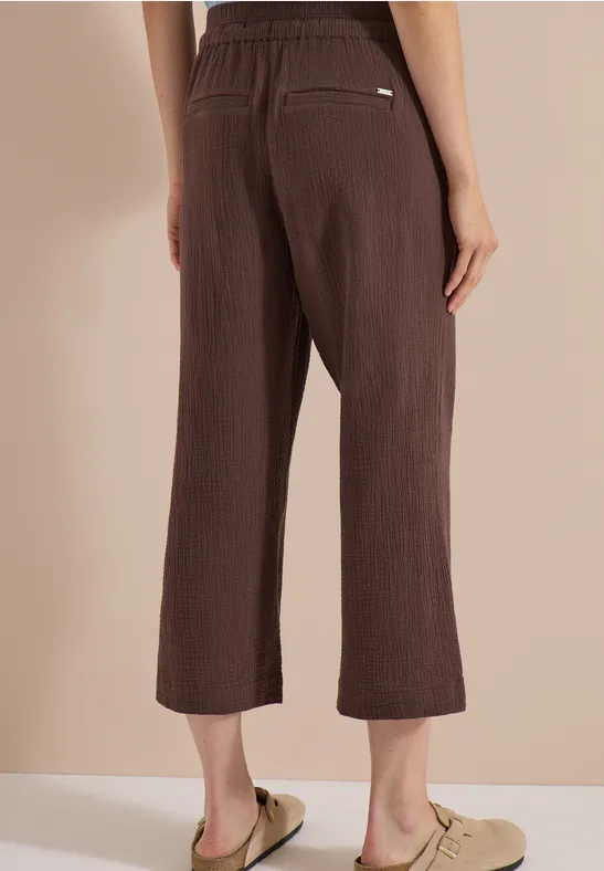 Lässige Culottes aus Baumwoll-Musselin