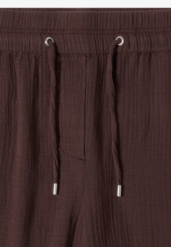 Lässige Culottes aus Baumwoll-Musselin