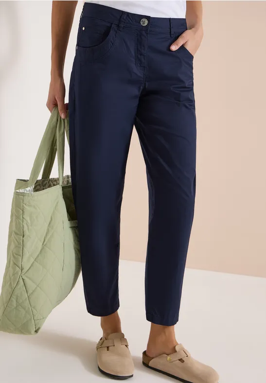 Barrel Leg Chino aus Baumwolle