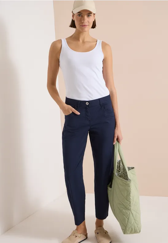 Barrel Leg Chino aus Baumwolle