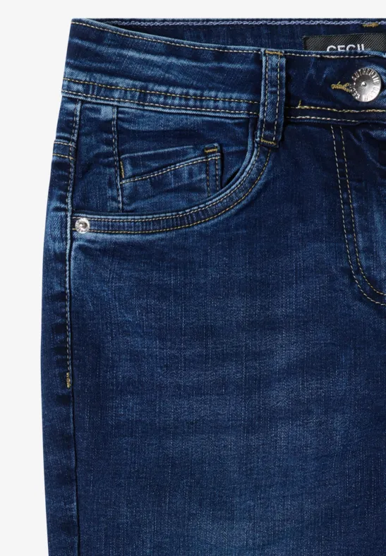 Lässiges Denim mit geradem Bein