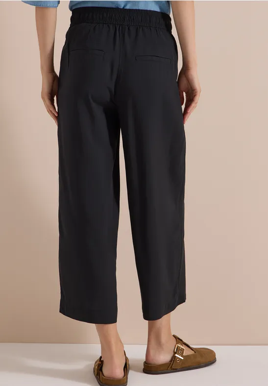 Weite Culotte mit Tunnelzug