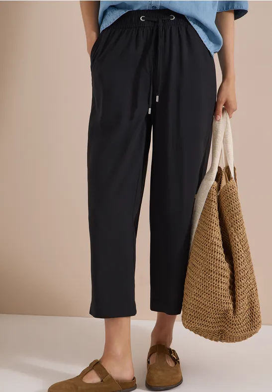 Weite Culotte mit Tunnelzug