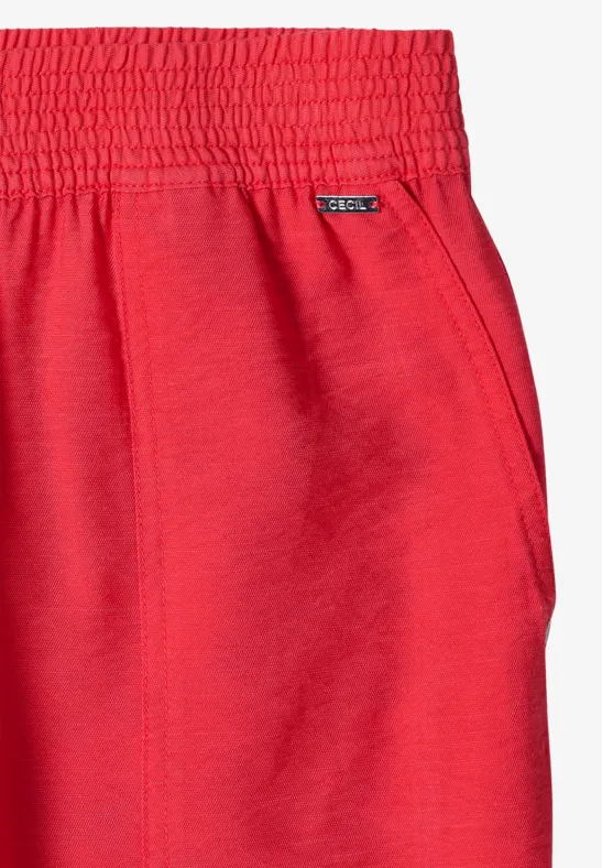 Strukturierte Loose-Fit Hose schmalem Bein