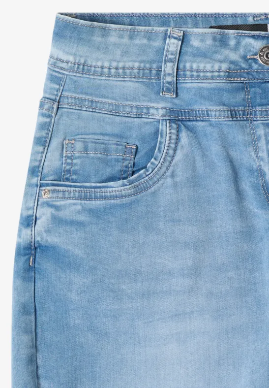 High-Waist Jeansshorts im Loose Fit