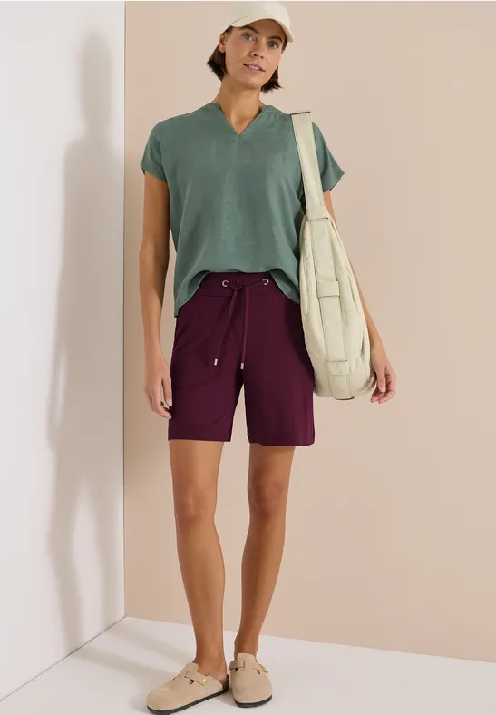 Luftige Wide-Leg-Shorts mit Tunnelzug