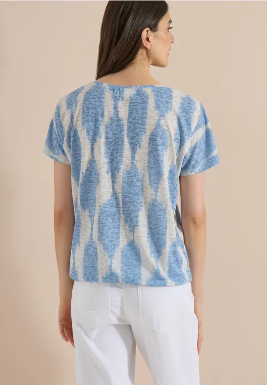 T-Shirt im Ausbrenner-Look