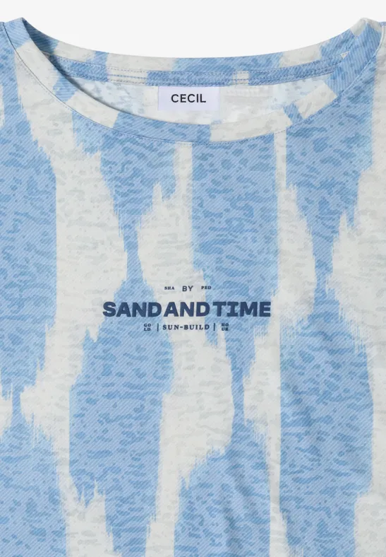 T-Shirt im Ausbrenner-Look