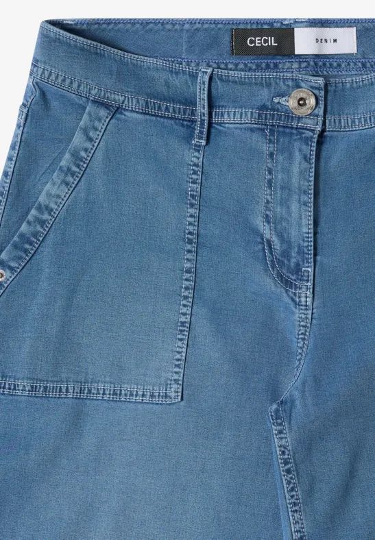 High-Waist-Jeans mit Barrel-Leg-Schnitt