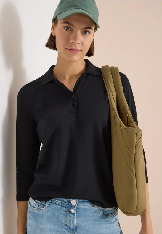 3/4-Arm Piqué-Poloshirt