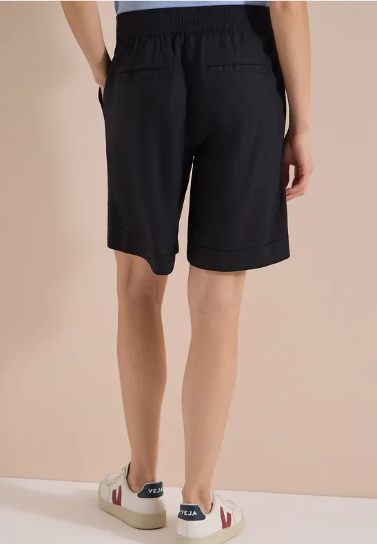 Loose Fit Shorts mit hohem Bund
