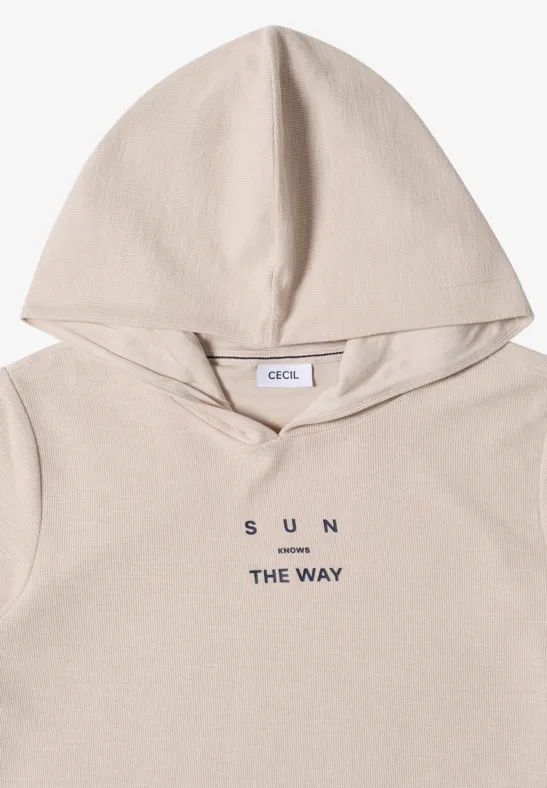 Kurzarm-Hoodie mit Grafik-Print