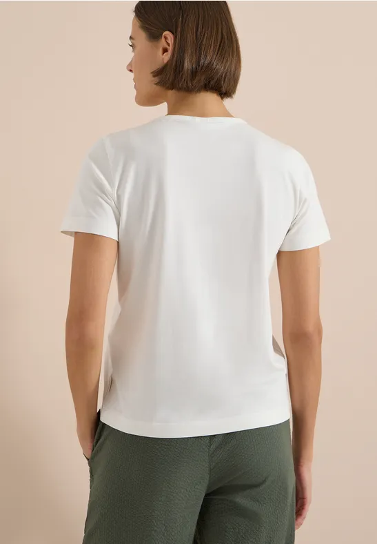 T-Shirt mit Glitzer-Schriftzug