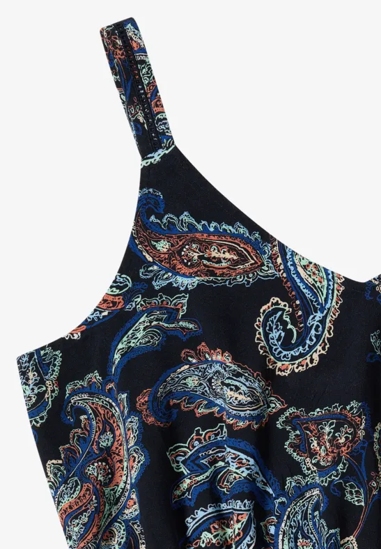 Luftiges Maxikleid mit Paisleymuster