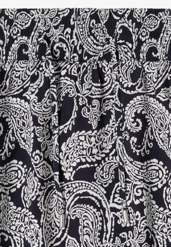 Luftiger Maxirock mit Paisleymuster