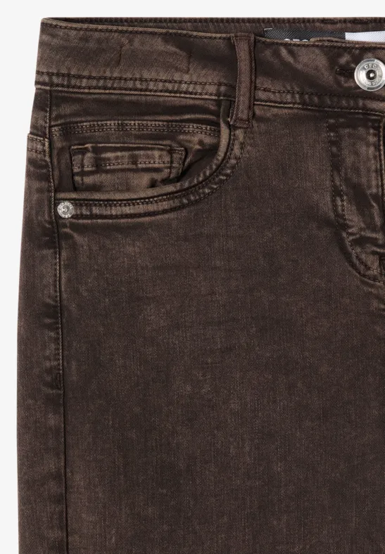 7/8 High-Waist-Jeans im Loose-Fit