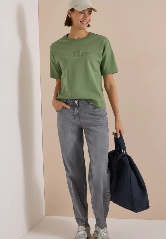 High Waist Barrel Leg Jeans