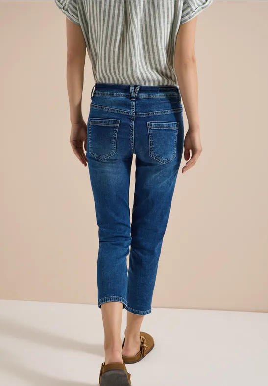 Slim Leg Cropped Denim-Jeans