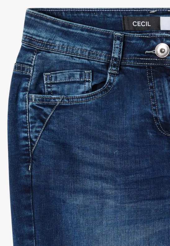 Slim Leg Cropped Denim-Jeans