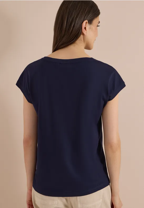 T-Shirt mit Typografie-Print