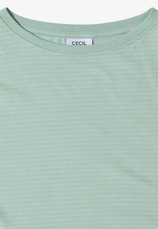 Gestreiftes Langarmshirt aus Jersey