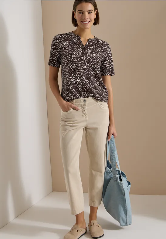Tunic-Shirt mit grafischem Muster