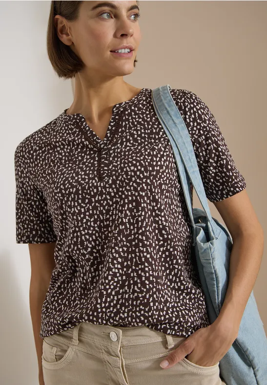 Tunic-Shirt mit grafischem Muster