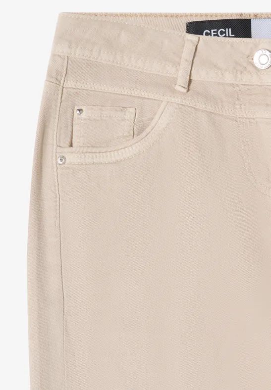 7/8 Wide-Leg-Jeans mit hohem Bund