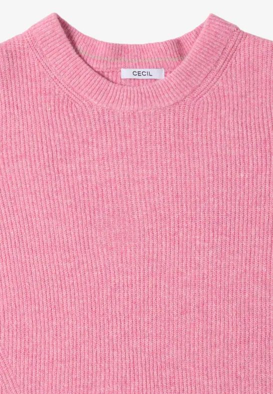 Weicher Strickpullover mit Strukturdetails