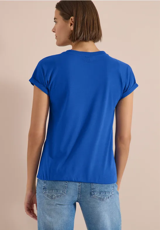 Kurzarmshirt im Tunika-Look